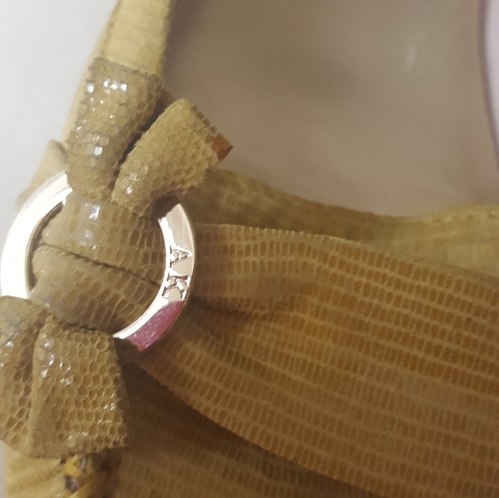 AK Anne Klein flats snake skin